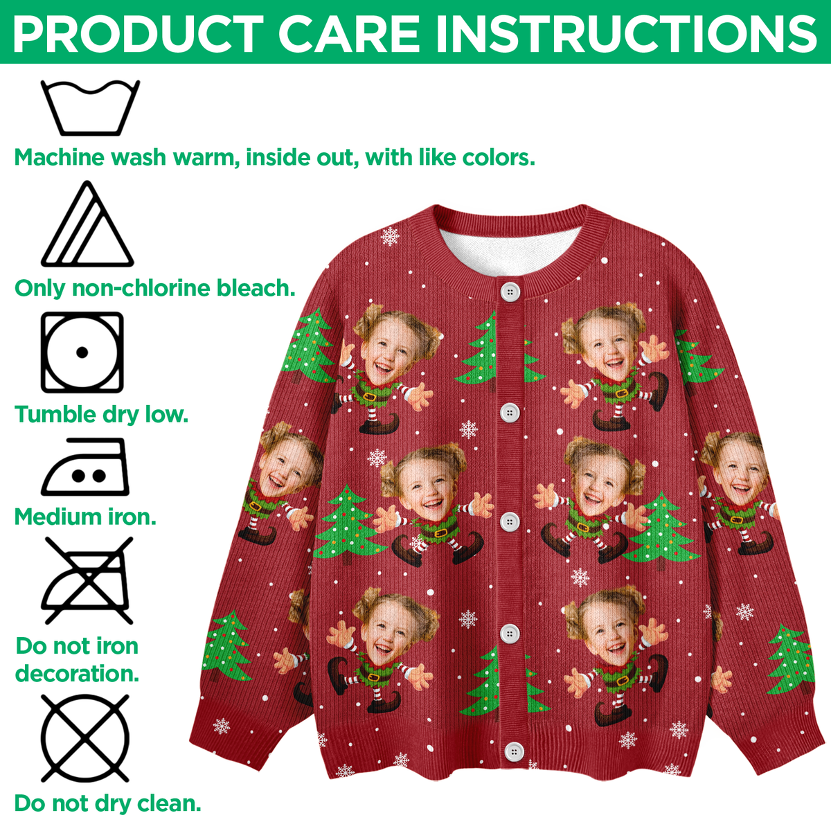 Custom Face Xmas Elves Cardigan Gift For Family HO82 900270