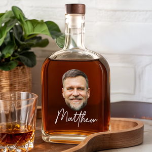 Custom Face Photo And Name On Whiskey Bottle TH10 894011