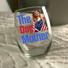 The Dogmother, Dogfather With 250th USA Anniversary Personalized Wine Glass HO82 901216