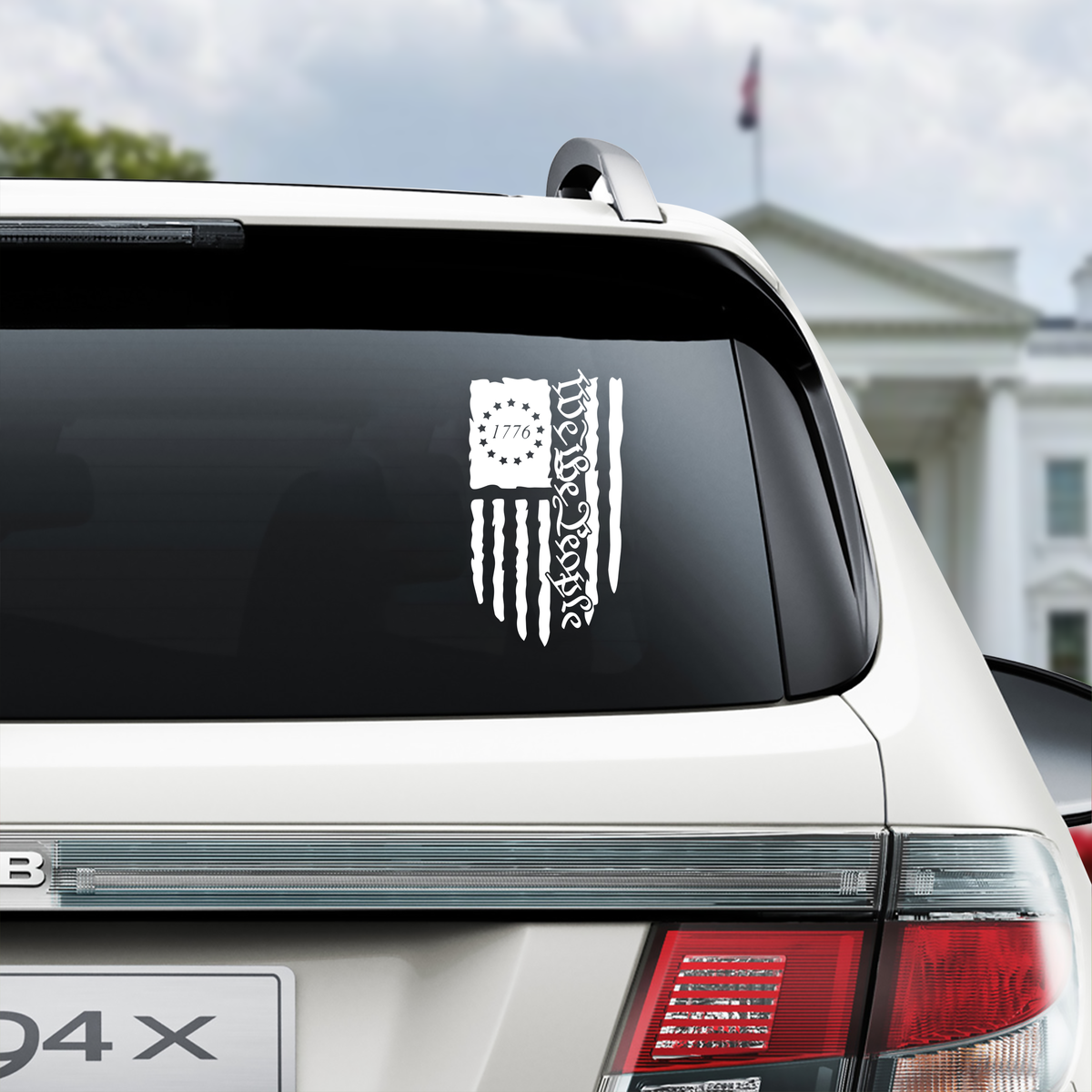We The People American Flag Car Window Decal Sticker HA75 898986