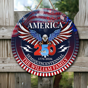250 Years America Semiquincentennial Personalized Doorsign HA75 898480