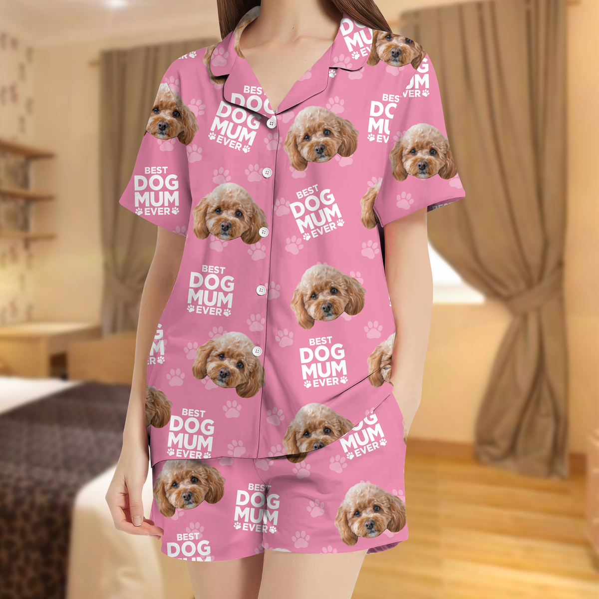 Custom Photo Best Dad Mom Ever For Pet Lover Short Pajamas TH10 894159
