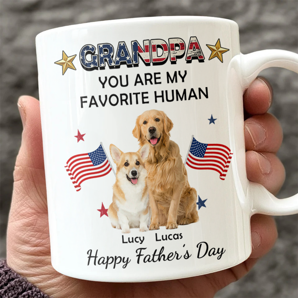 Custom You're My Favorite Flag America Accent Mug for Dog Lovers LM32 899129
