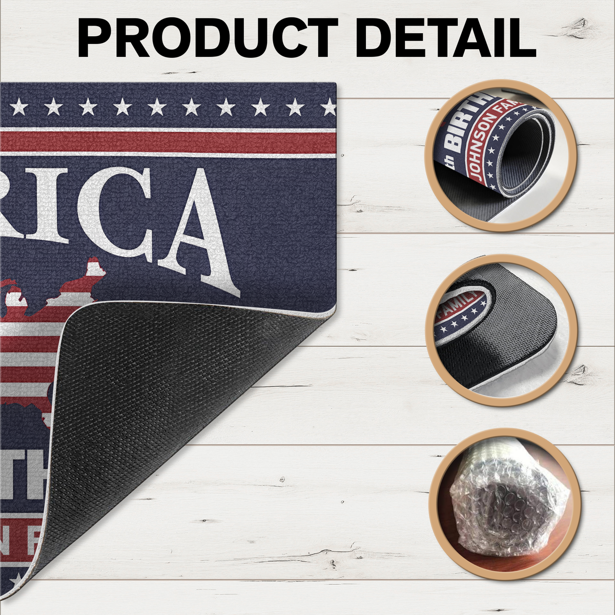 Personalized Family Name America 250th Anniversary Doormat TH10 898435