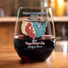 Custom Name The Heart Of The American Home Since 1776 Wine Glass Gift For Mother's Day LM32 897861