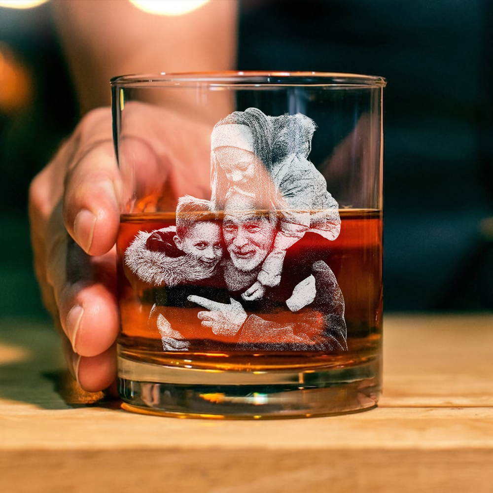 Custom Photo This Grandpa Belongs To Me Whiskey Glass TH10 892923