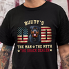 Custom Photo Dog - Dog's Dad The Man The Myth The Dealer American Flag Dad Shirt HA75 892946