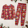 Custom Photo Dog With Colorful Christmas Lights Sleepwear HO82 900028