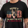Custom Photo Dog - Dog's Dad The Man The Myth The Dealer American Flag Dad Shirt HA75 892946