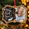 Custom Photo Your Wings Were Ready But My Heart Was Not Memorial 2 Layers Wooden Ornament LM32 895871