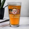 Custom Kid Photo - Dad, The Man The Myth The Legend Dad Beer Glass LM32 893531