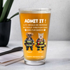 Custom Photo Life Would Be Boring Without Firefighting & Fur Baby Beer Glass For Dog Cat Lovers HO82 893776