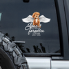 Custom Photo Pet Within Angel Wings Memorial Dog Cat  Car Window Decal Sticker HO82 901068
