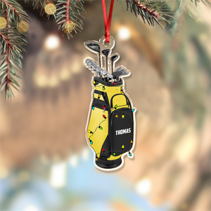 Custom Name Golf Backpacks Christmas Acrylic Ornament LM32 893837