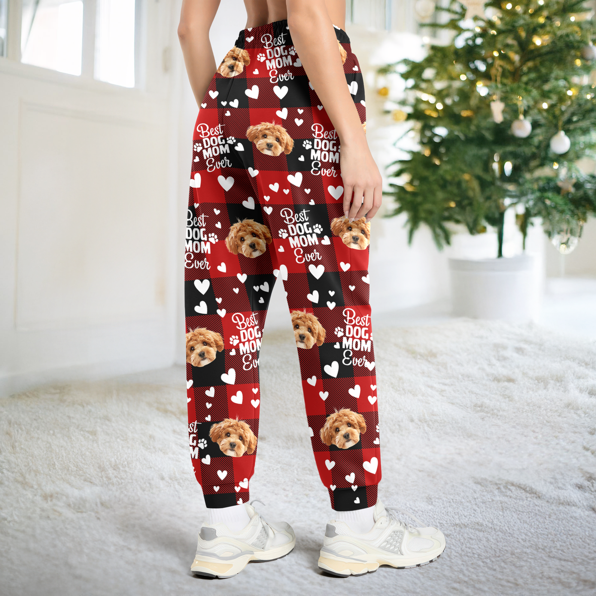 Custom Photo Best Dog Mom, Best Dog Dad Ever Sweatpants HA75 897618