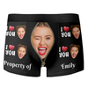 Custom Photo Property Of Her - Personalized Photo Men's Boxer Briefs HA75 898418