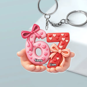 Custom Name 67 Keychain Valentine Gift TH10 898571
