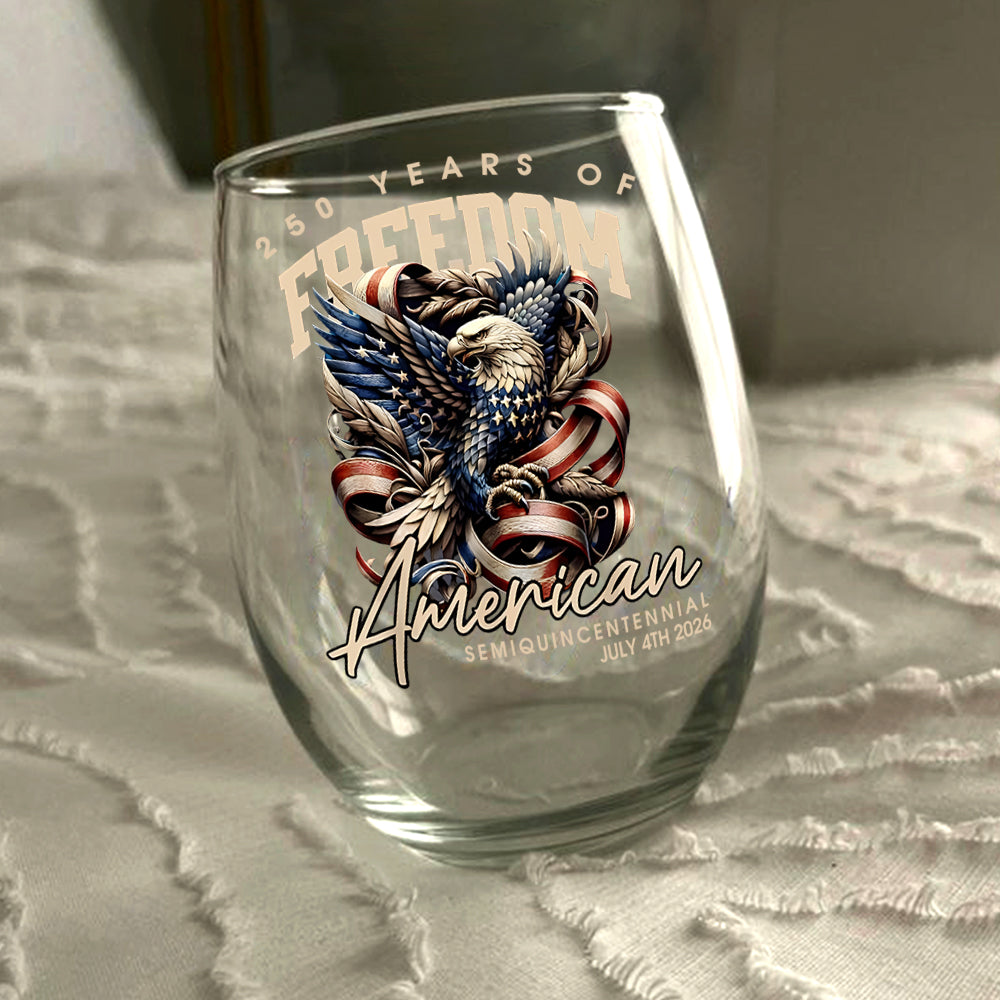 250 Years Of Freedome America Wine Glass TH10 894543