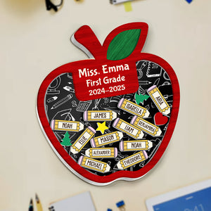 Personalized Thank You Teacher Acrylic Apple Shaking Magnet Gift From Students HO82 894288