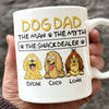 Dog Dad The Man The Myth The Snack Dealer White Mug Personalized Gift For Dog Dad HO82 893702