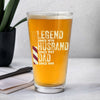 Personalized Legend Husband Dad Grandpa Print Beer Glass TH10 892941
