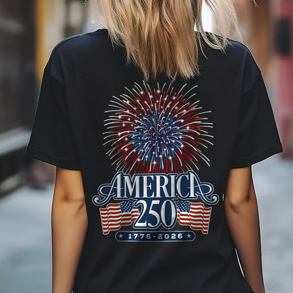 America 250 Firework Back Shirt TH10 894639