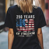 250 Years USA Of Freedom Backside Shirt TH10 896301
