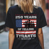 250 Years USA 250th Anniversary America Celebration Back Side Dark Shirt CH07 896740