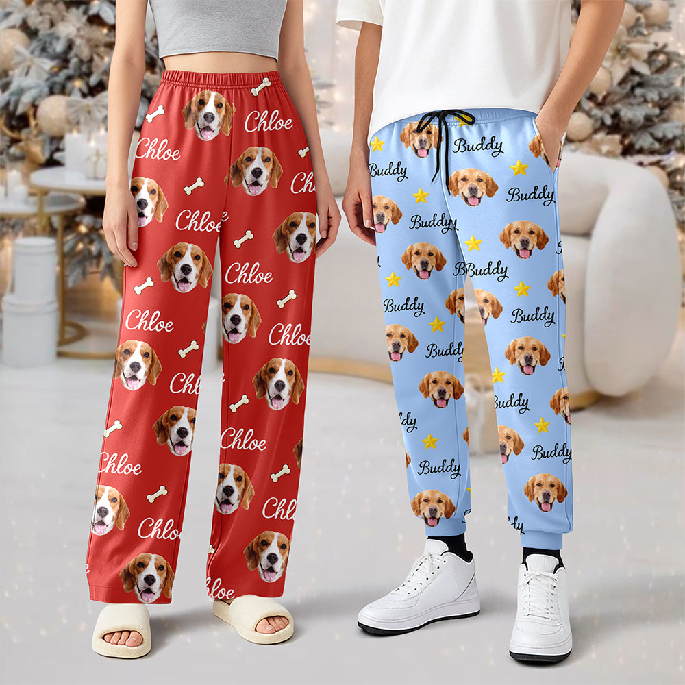 Personalized Dog Face & Name Sweatpants Gift For Dog Mom Dog Dad CH07 180782