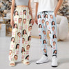 Custom Couple Face Plaid Sweatpants, Personalized Matching Holiday Pants HA75 922228