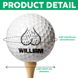 Custom Name Sack Ball Personalized Golf Ball Funny Gifts for Men CH07 899750