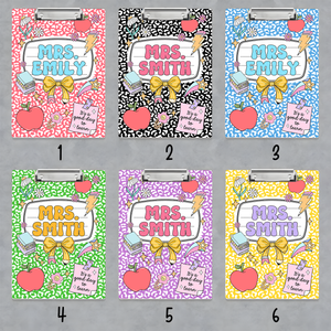 Custom Teacher Name Clipboard Personalized Teacher Appreciation Gifts CH07 896144