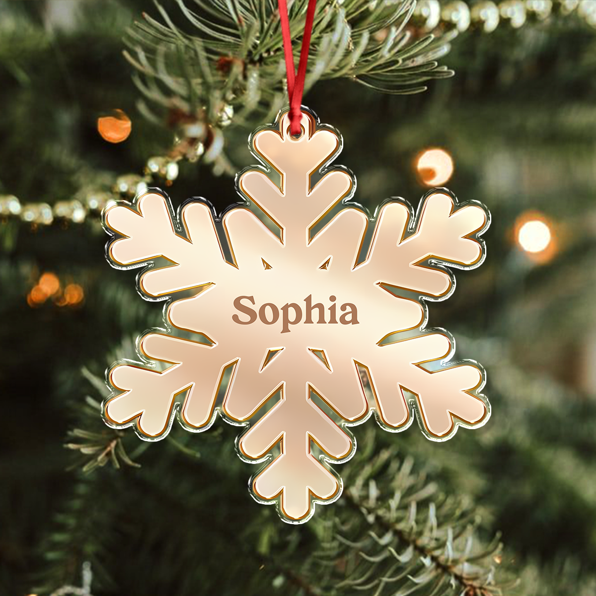 Custom Name Acrylic Ornament - Personalized Christmas Birthday Gifts For Mom, Dad, Kids CH07 899278
