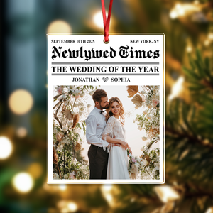 Custom Photo The Wedding Of The Year Couple Acrylic Ornament HA75 897512