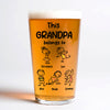 Personalized This Grandpa Belongs To Grandchildren Print Beer Glass HA75 892212