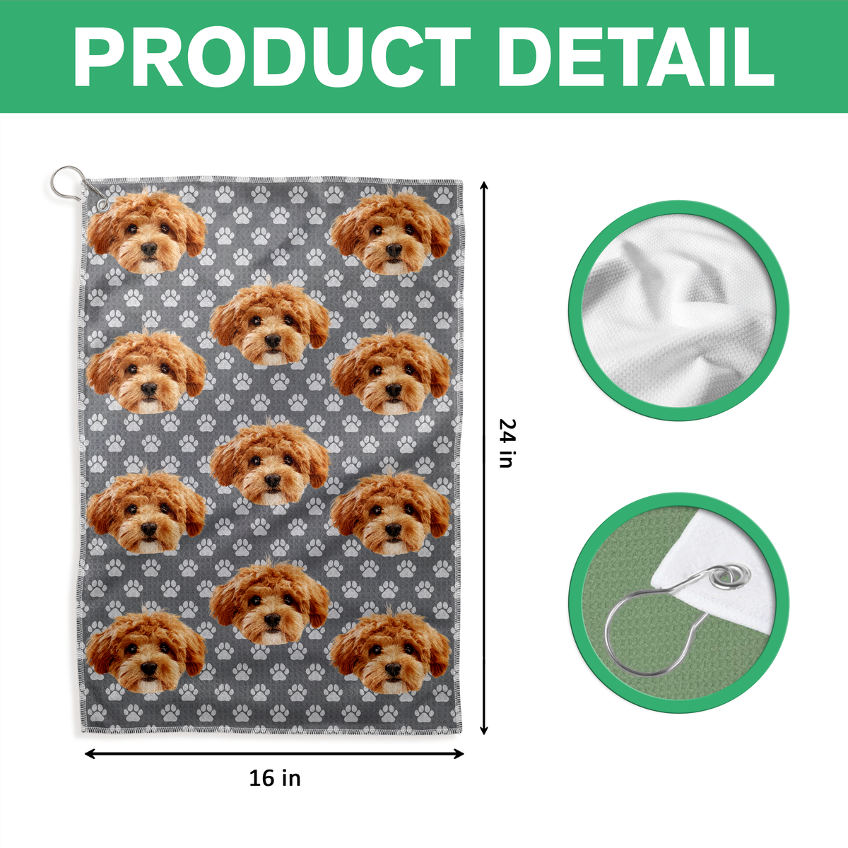 Custom Photo Dog Cat For Sport Player Golf Towel HA75 892562