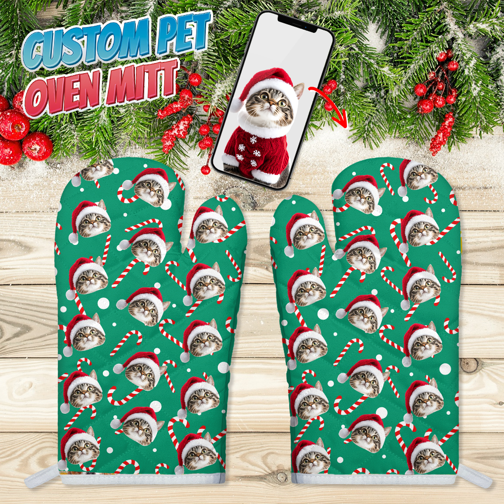 Custom Pet Photo Oven Mitt Gift for Pet Lovers TH10 894417