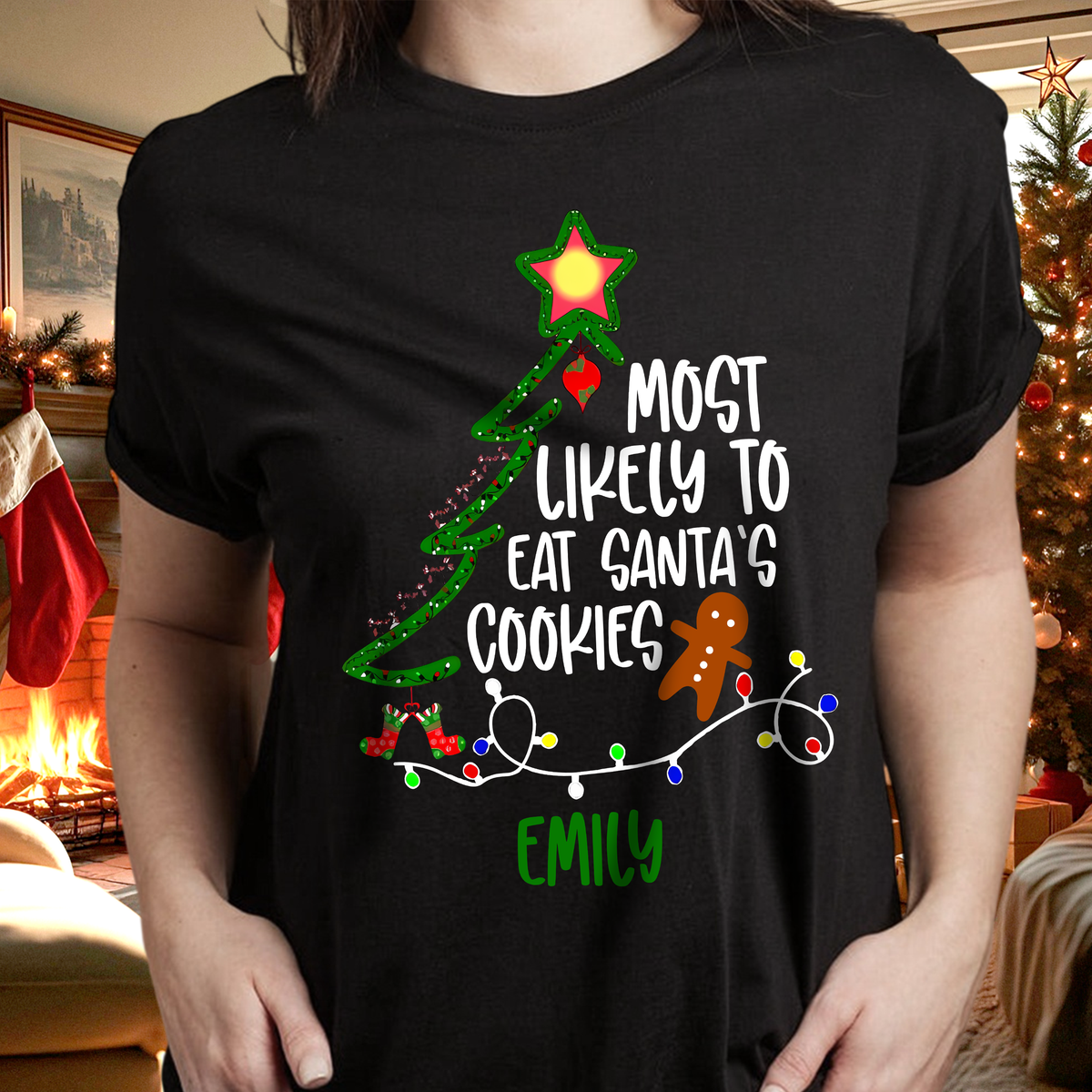 Custom Name Most Likely To Family Christmas Shirt TH10 896005