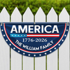 Celebrate America's 250 Years Anniversary Custom Family Name Non-Pleated Fan Flag CH07 910172