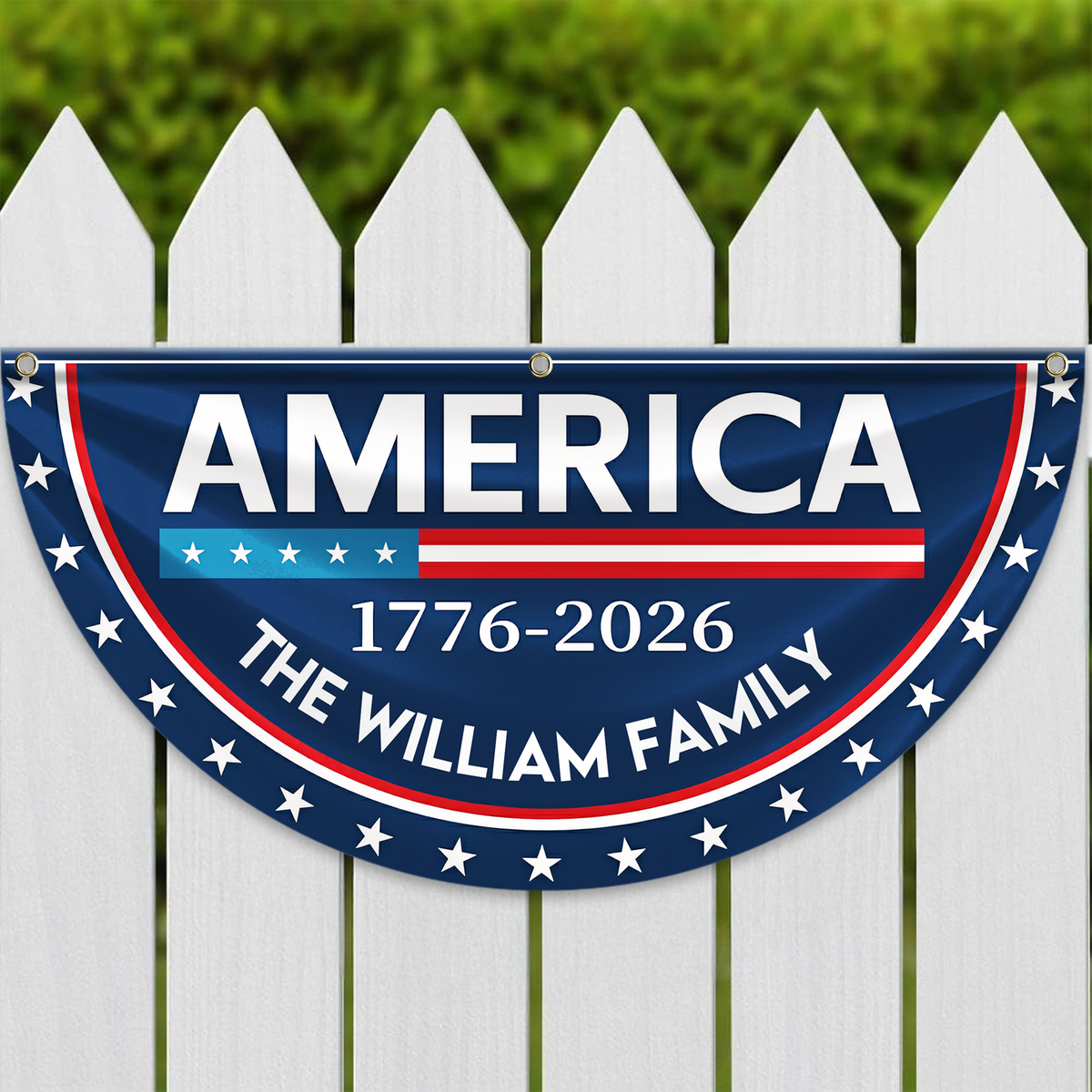 Celebrate America's 250 Years Anniversary Custom Family Name Non-Pleated Fan Flag CH07 910172