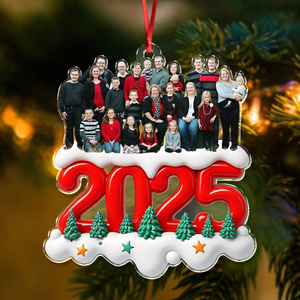 Custom Photo Together Forever Now Family Acrylic Ornament Gift For Mom, Dad, Brother, Sister, Kids HO82 900210