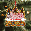 Custom Family Photo Christmas Light Acrylic Ornament CH07 899162