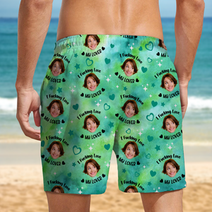 Custom Photo I Fking Love My Lover Beach Short For Couple TH10 892825