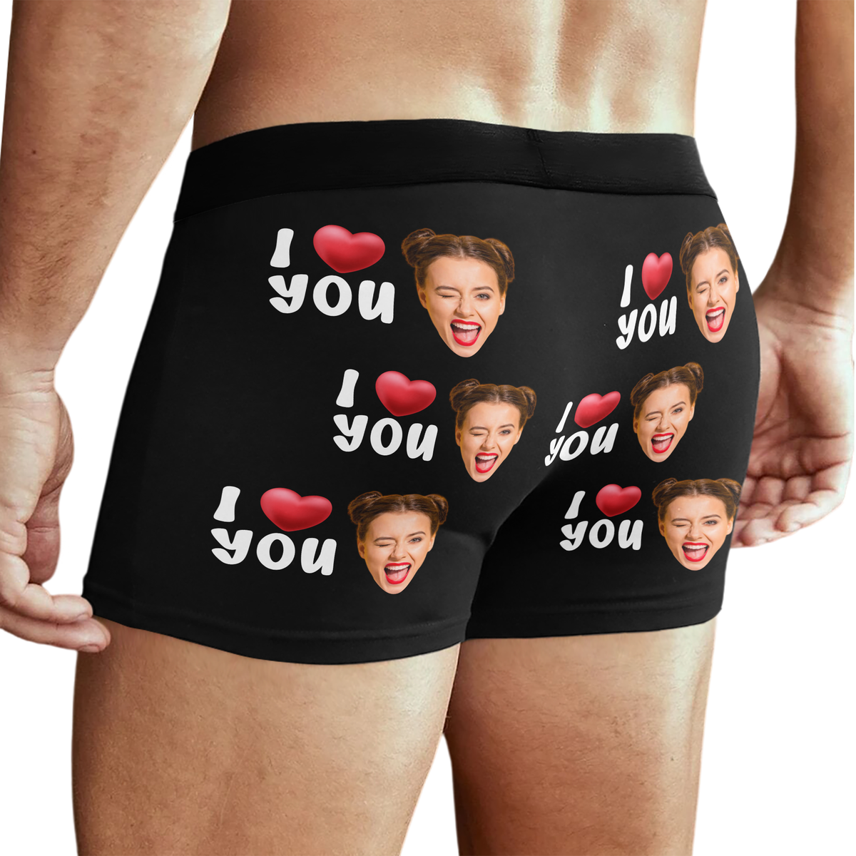 Custom Photo Property Of Her - Personalized Photo Men's Boxer Briefs HA75 898418