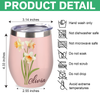 Personalized Flower With Name Wine Tumber Gift For Mom LM32 895375