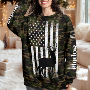 Personalized Custom Name Ugly Sweater For Hunter TH10 896495