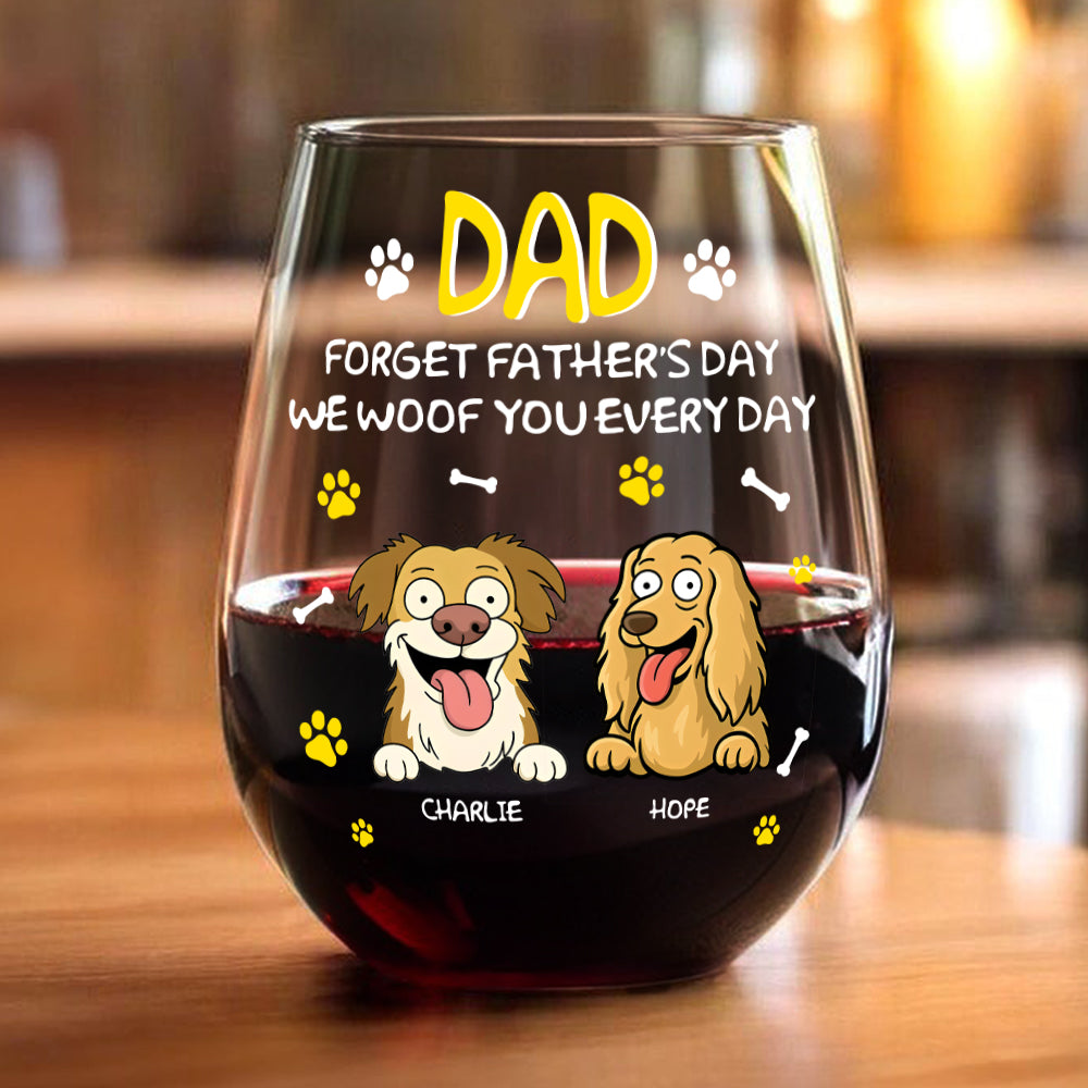 Forget Mother's Day Mom Dad Personalized Wine Glass Mother's Day Gifts HA75 892158