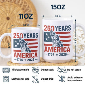 250 Years America 1776 - 2026 White Mug HO82 894544