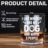 I Like Whiskey And My Dogs Custom Dog Photo Whiskey Glass Gift for Dog Lovers CH07 895732