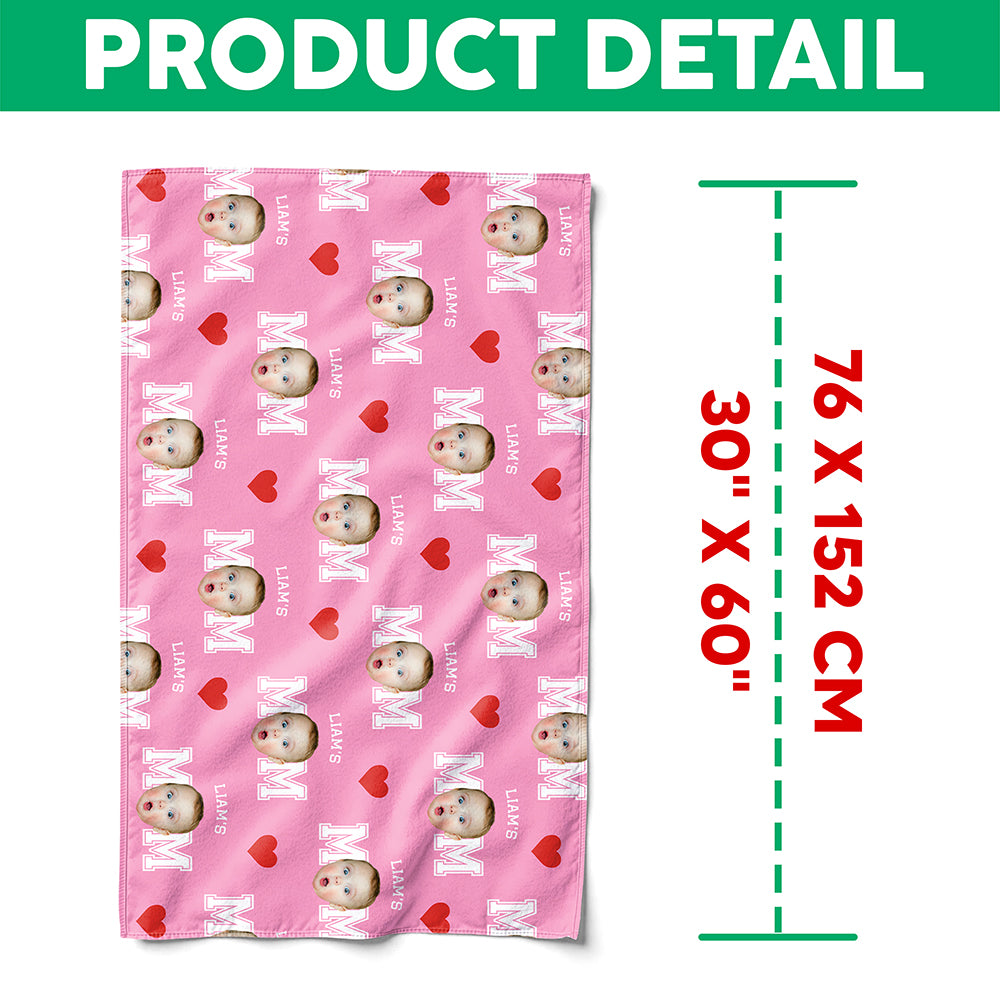 Custom Face Photo And Name With Icon Summer Beach Towel TH10 894075